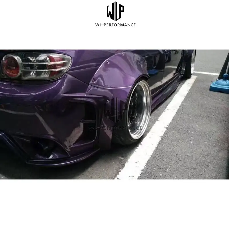 RX 8 RX8 комплект широкого кузова автомобиля FRP неокрашенный передний бампер задний