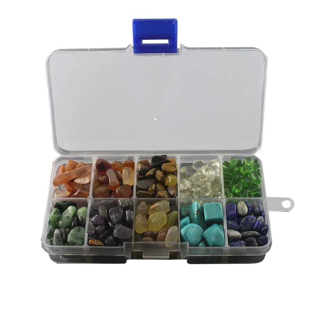 1 коробка декоративные камни сад многоцветные кристаллы цветок с драгоценными