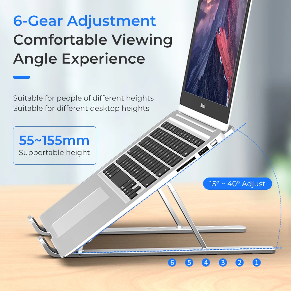 new laptop stand adjustable folding macbook tablet universal non slip computer bracket notebook stand computer accessories free global shipping