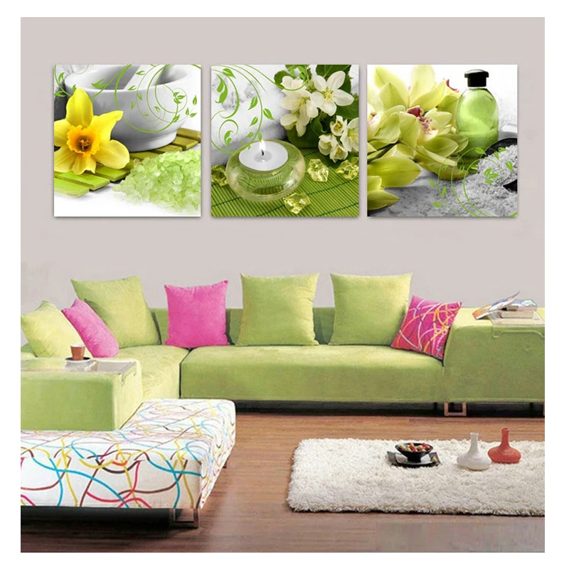 

Triptych Diamond Painting sale,full square/round mosaic Diamond picture Diamond Embroidery Flowers candle,Kitchen Decoration