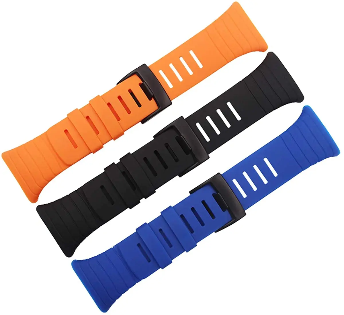 Replacement Band Compatible with suunto core All Black Watch Band Waterproof Sports Rubber Strap  watch bands Wrist band buckle