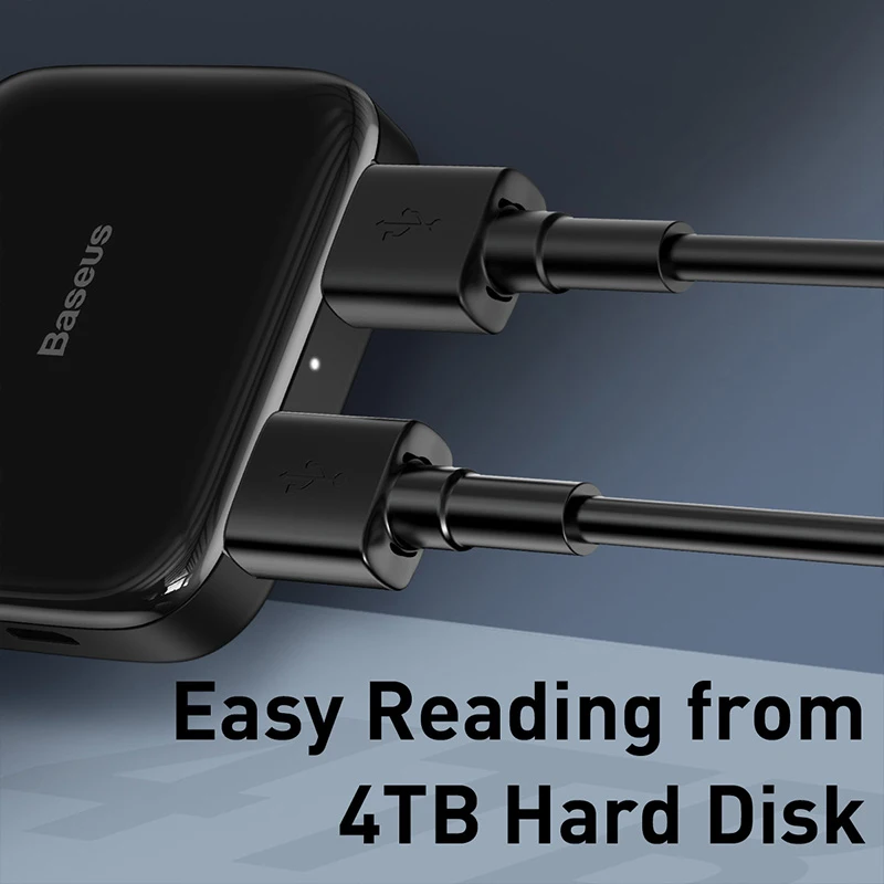 Baseus 4 порта Высокоскоростной usb-хаб несколько для настольного компьютера USB 2,0 сплиттер ноутбук адаптер портативный мульти usb-порт для док-станции Hab
