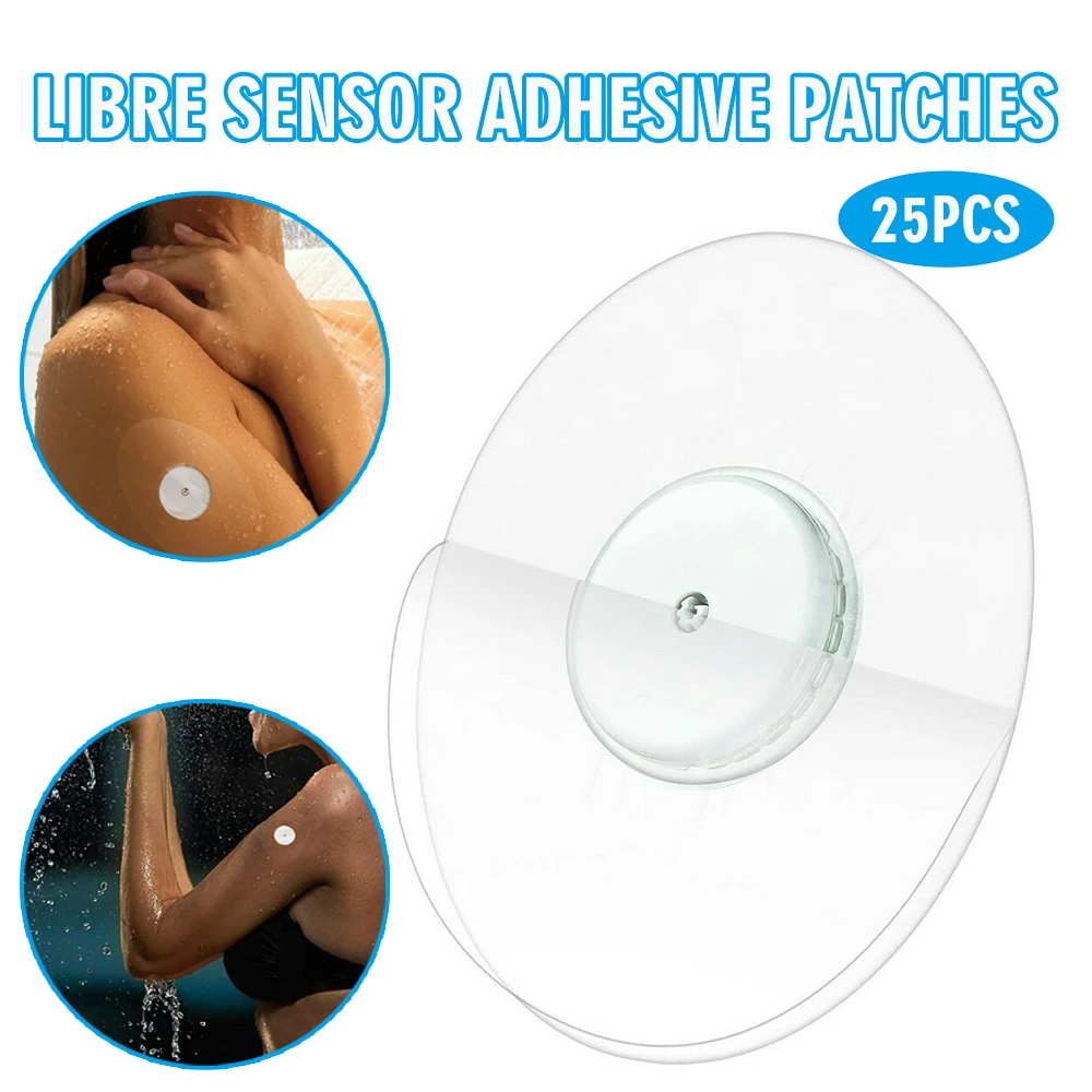 

25pcs/set Waterproof Adhesive Patches Sweatproof Long Lasting Sports Stickers Clear For Freestyle Libre Guardian Sensor