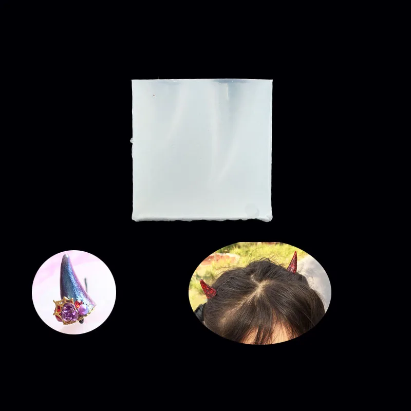 Заколка для волос в форме рога сушеные цветы из смолы декоративные поделки