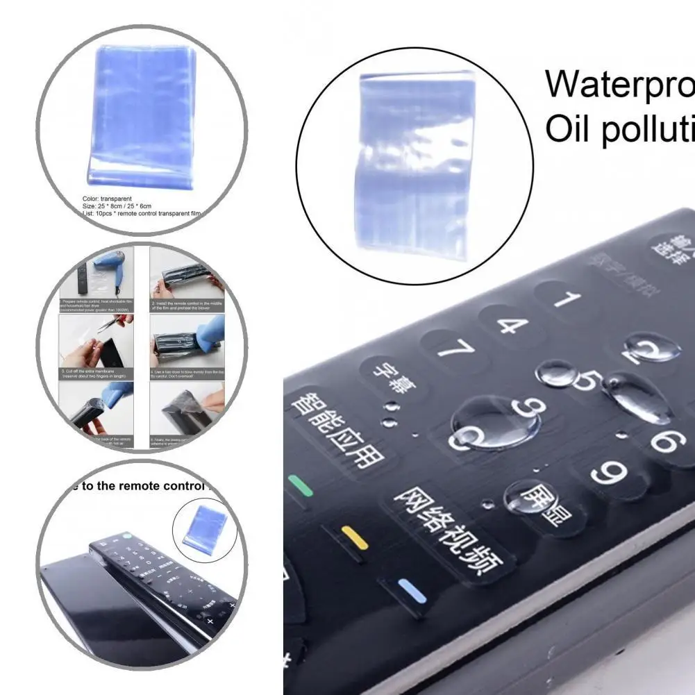 

High Shrinkage Portable Air Conditioner Remote Control Protector Film for Video