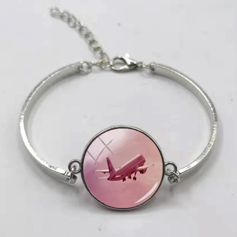 Новый модный браслет с самолетом авиационный подарок путешественника стюардесс