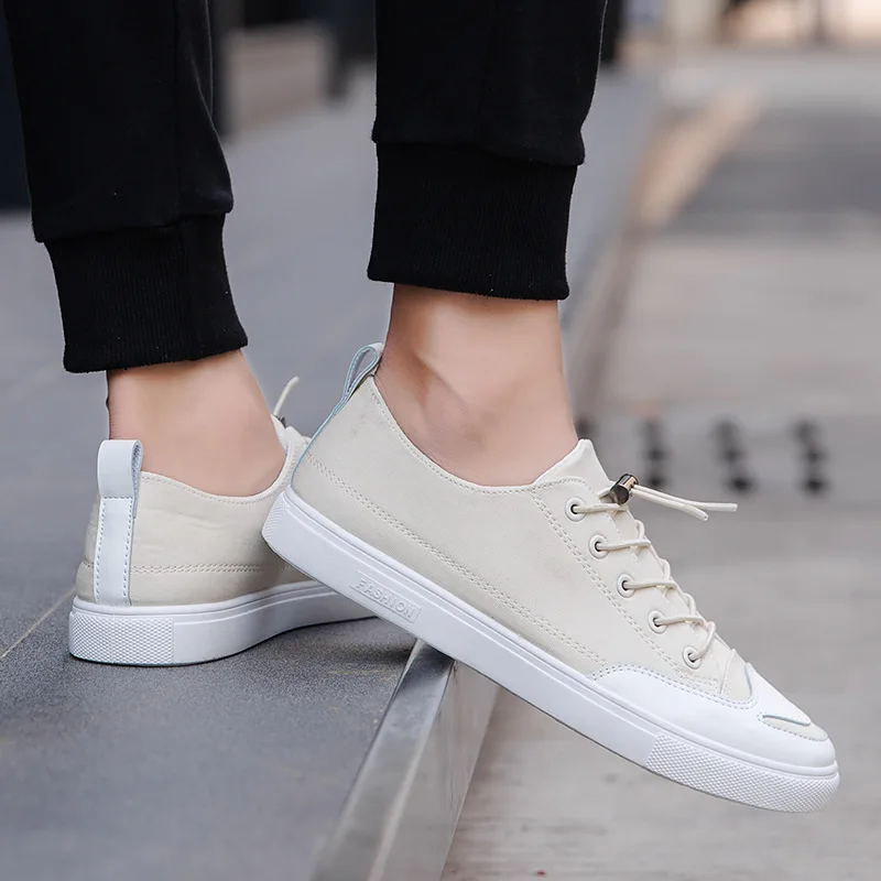 

Shoes Men Breathable 2021 New Spring Soft Bottom Casual Shoes Trendy Korean Wild Ins Best-Selling White Shoes Men Casual Shoes
