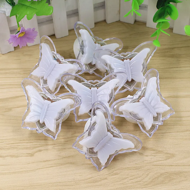 Светодиодный ночсветильник в виде бабочки с вилкой для ЕС/США украшения на