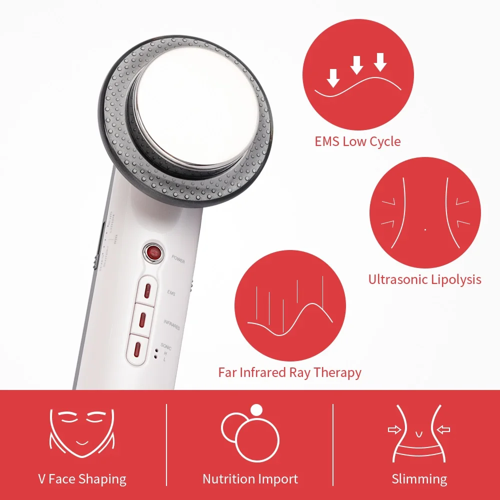 

Ultrasound Cavitation EMS Face Body Slimming Massager Weight Loss Fat Burner Galvanic Infrared Anti Cellulite RF Therapy Machine