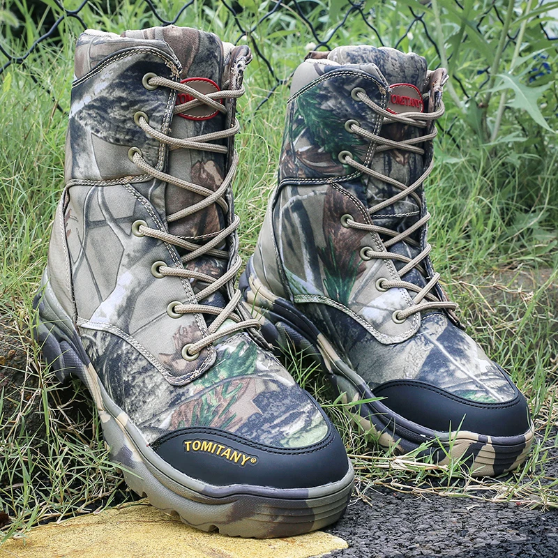 Мужские зимние ботинки 2021 водонепроницаемые армейские пустынные боевые мужские