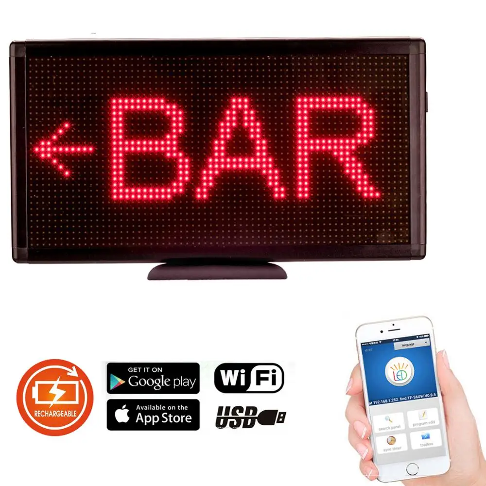 P4.75 комнатный Wi Fi светодиодный знак RGY 3 цвета программируемый двухстрочный