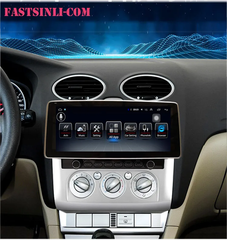 9 дюймов Android8.0 радио для Ford Focus мультимедийный плеер 2006- 2din gps-навигация, dvd-плеер ручное управление кондиционером