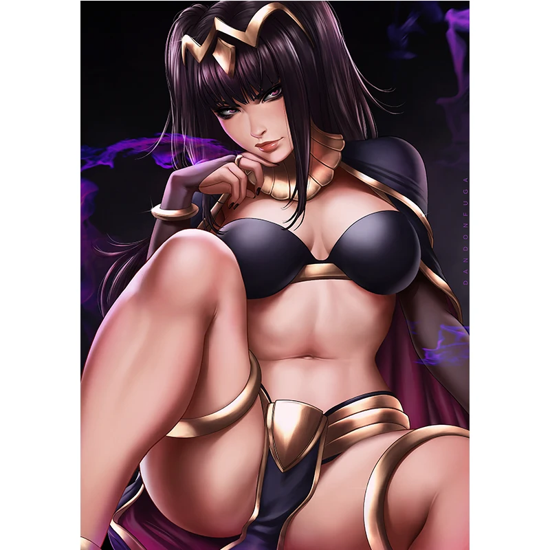 

Video Game Fire Emblem Tharja Sexy Girl Canvas Paintings Custom Print Japanese Anime Movie Posters Wall Art Pictures for Room