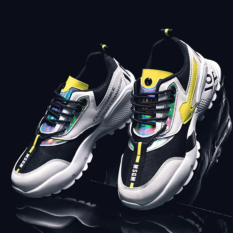 

2020 High Quality Men's Casual Shoes Fashion spring mesh sports shoes High end men's shoes running shoes Zapatos Hombre