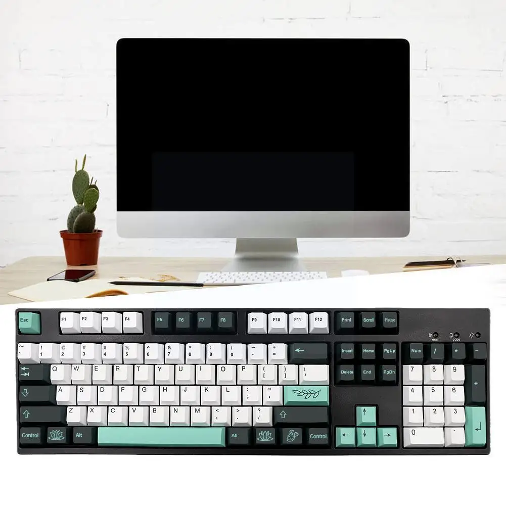 

137 S Pbt краситель, подземная Крышка для механической доски Gmk, ботаническая крышка s профиля с Iso Enter 6u 6.5u 7u Spac O0o9