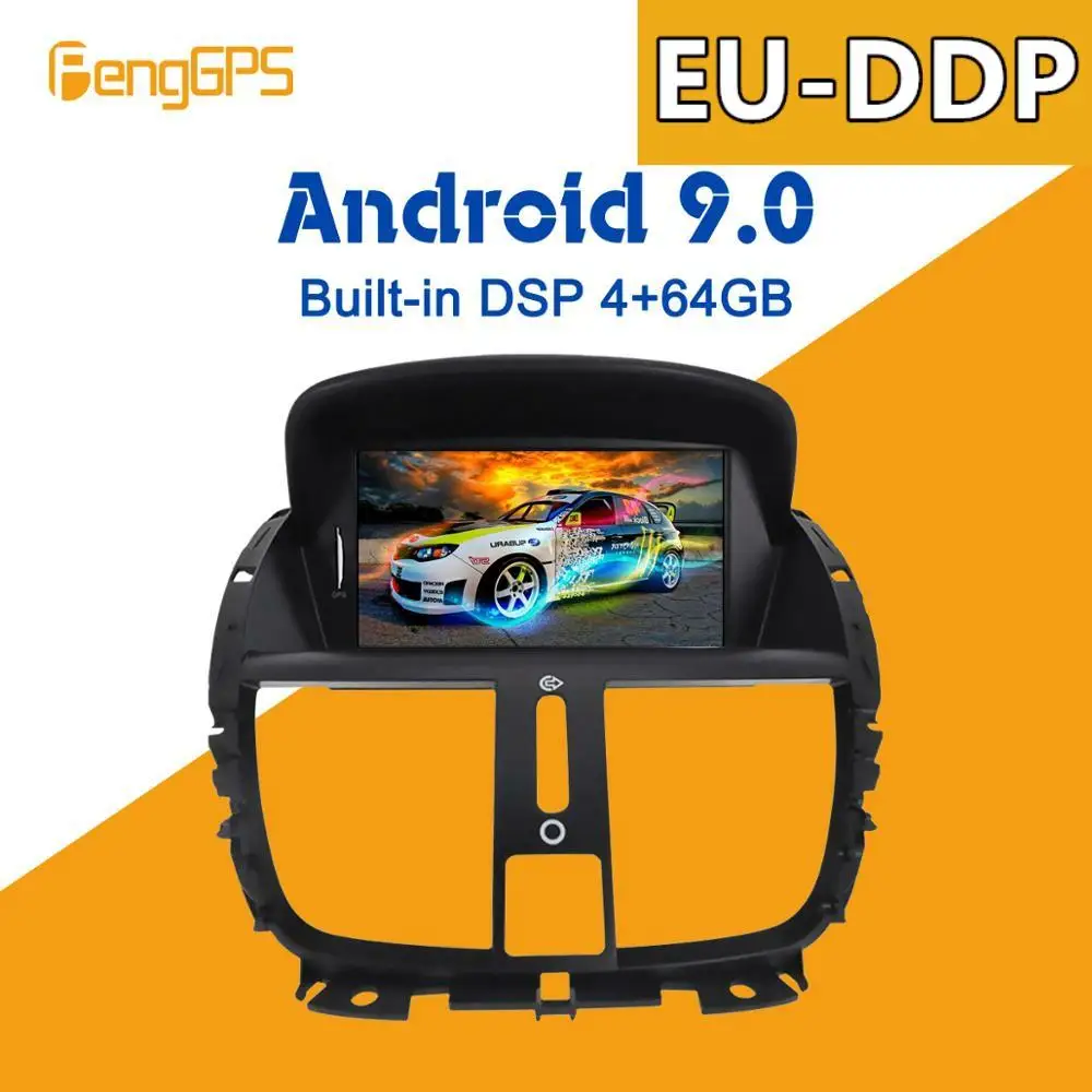 Android 9 0 PX6 встроенный DSP Автомобильный мультимедийный DVD плеер GPS радио для Peugeot 207