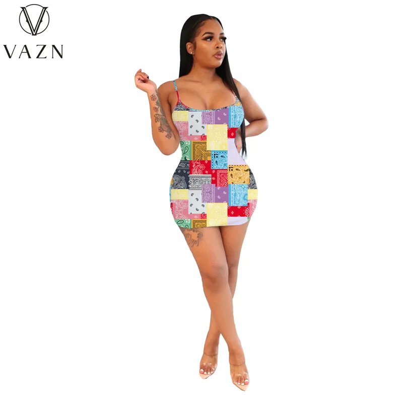 Новинка 2021 года сексуальное женское мини-платье на тонких бретельках без рукавов