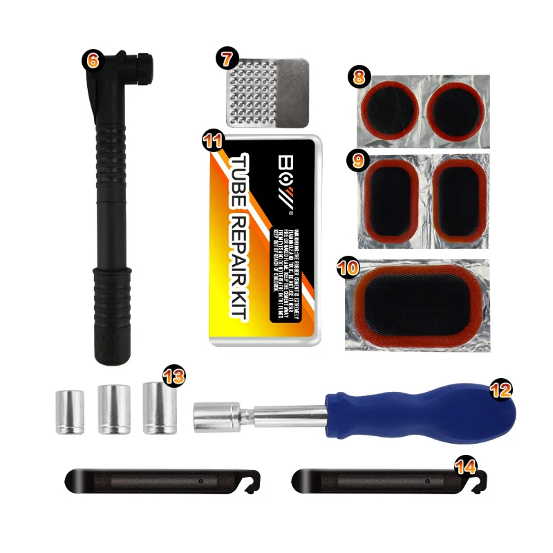 

Bicycle Repair Bottle Bike Tire Pump Home Bike Tool Portable Patches Fixes Inflator Maintenance For Camping Travel Essentials