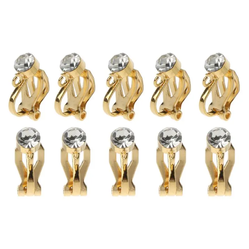 10 шт клип на серьги конвертер с простой открытой петлей без пирсинг для уха