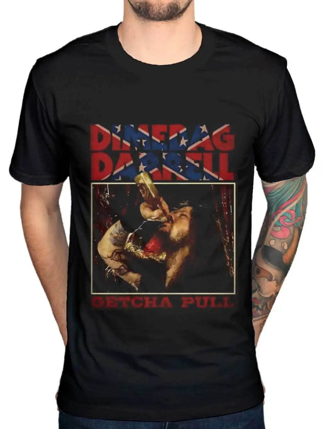 Официальный даймбэг Даррелл Getcha Pull Новый Графический Футболка группа Merch Pantera