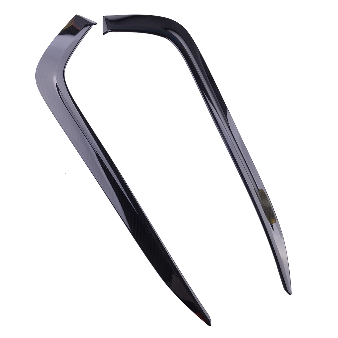 

1 пара передние противотуманные фары светильник бровей Порожки отделка декор из углеродного волокна Стиль из АБС-пластика, пригодный для ...