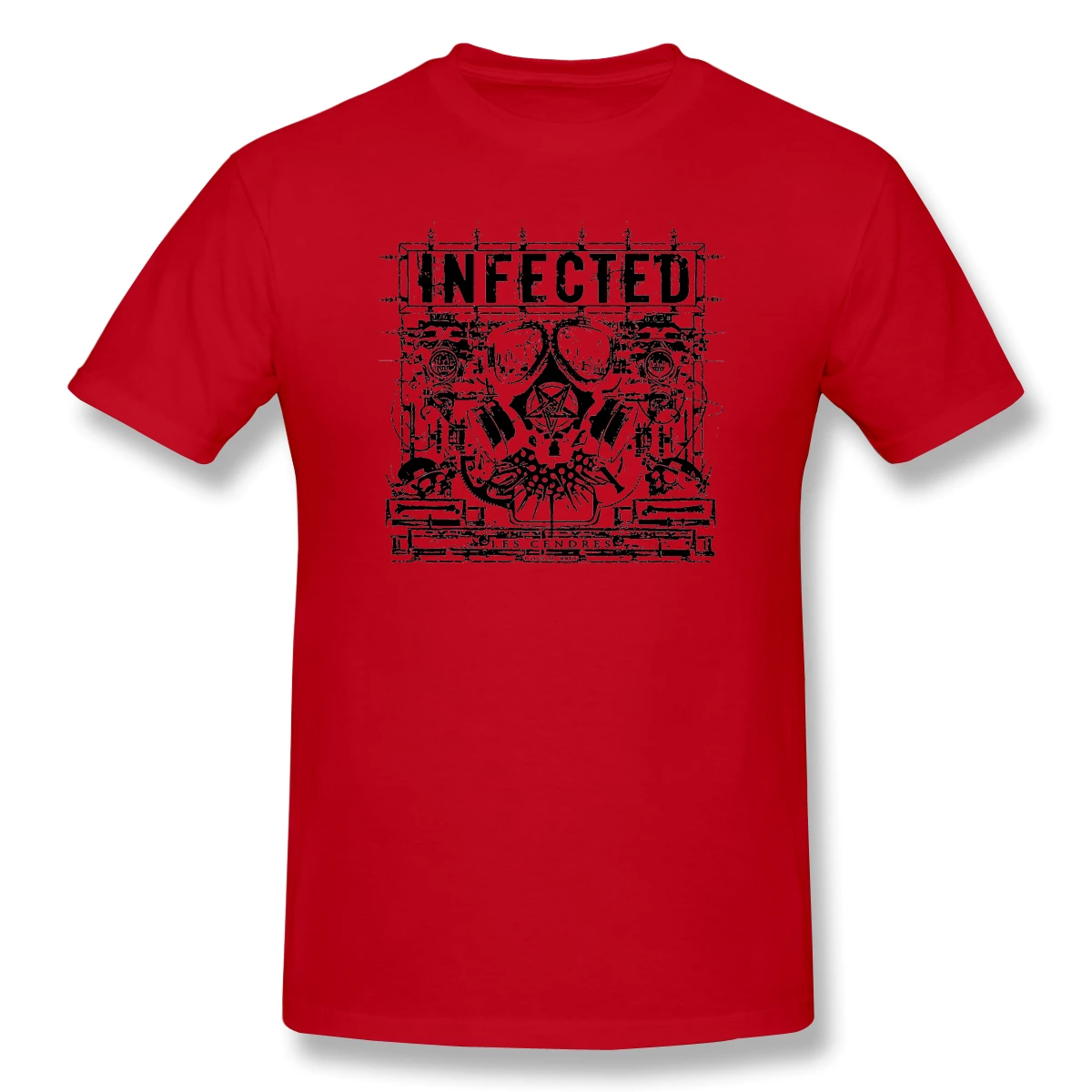 

Infected Napalm And Death Are An English Grindcore Band Vintage Men's Basic Short Sleeve T-Shirt R225 Tees Tops European Size