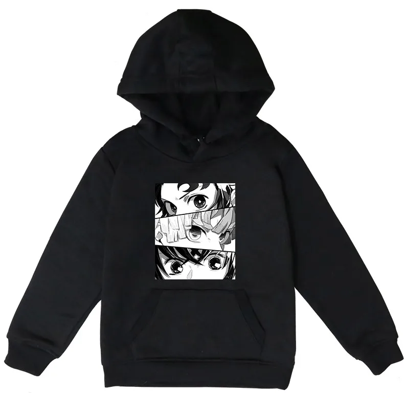 

Толстовка для маленьких девочек и мальчиков с аниме киметсу no Yaiba, свитшот, одежда, детские весенние тонкие толстовки, куртка, пальто, детски...