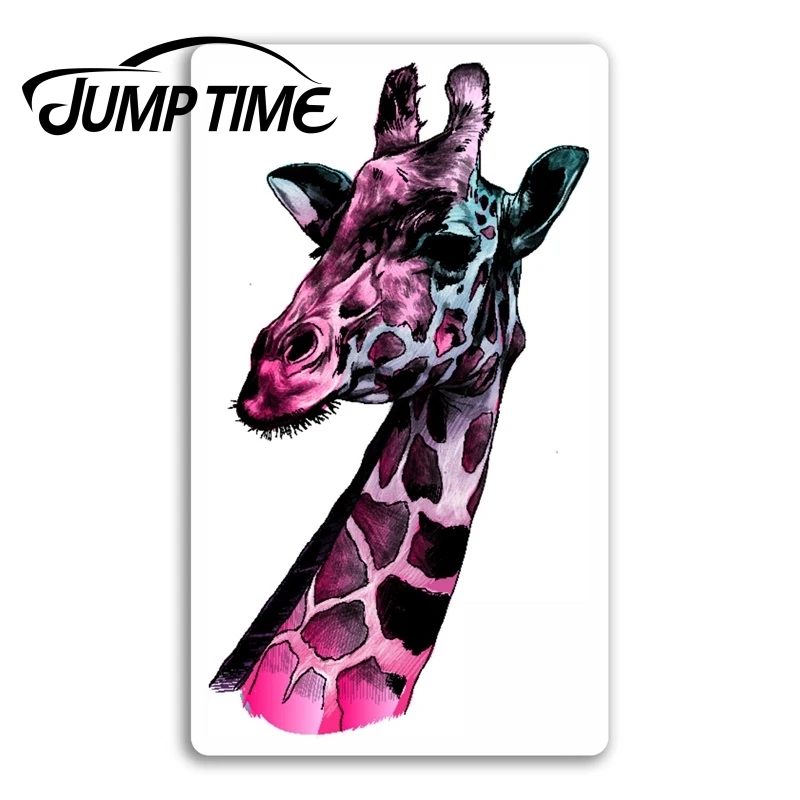 Прыгать время Жираф виниловые Стикеры s арт Африка дикая природа ноутбук Чемодан