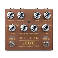 joyo vision electric guitar effect pedal processor dual channel modulation digital pedal effects stereo musical instruments