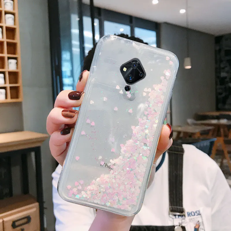 Жидкий силиконовый чехол для Vivo S1Pro V17 X50 X60 Y9s Y95 Y93 Y85 Y81 Y73s Y70s Y52s 5G Y51 2020 прозрачный с