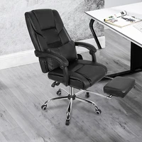 high back gaming chair recliner computer pu leather seat adjustable office lying armchair with footrest furniture office hwc
