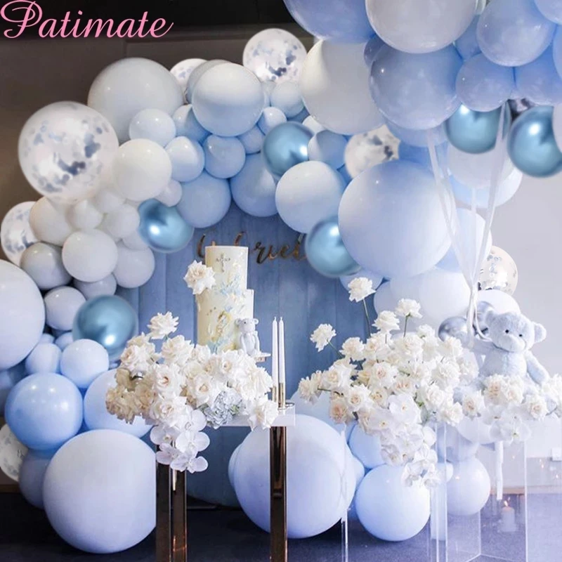 Kit de guirnalda de globos en colores Pastel, decoraci&oacute;n de cumplea&ntilde;os, arco de globos de Metal para Baby Shower, novia, bodas-4