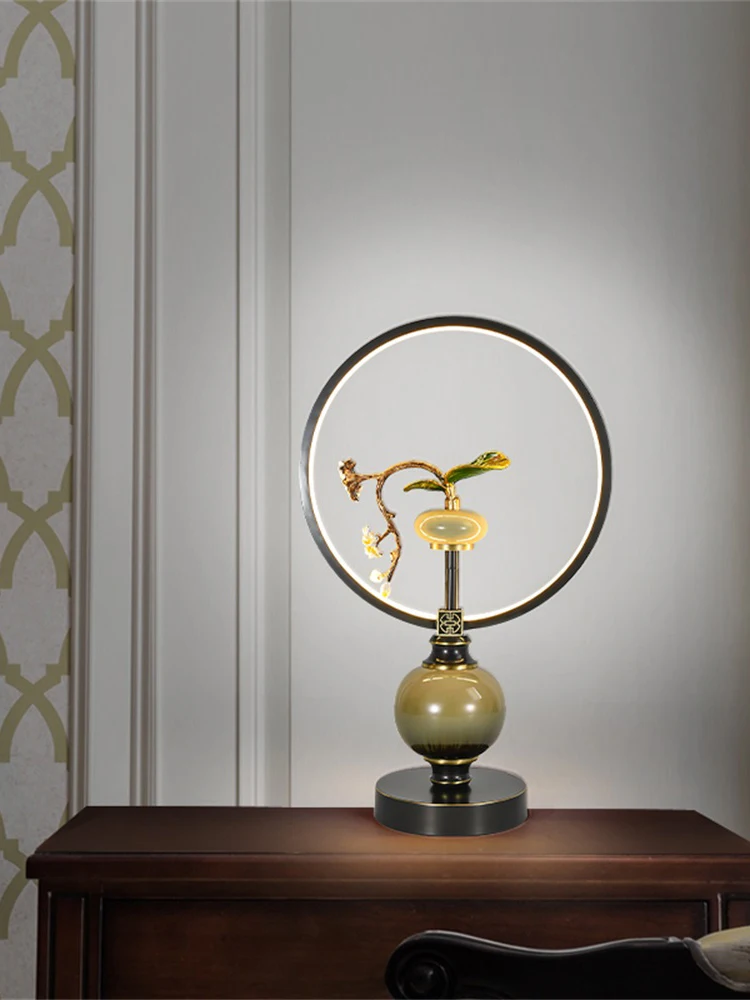 Керамические настольные лампы WPD Настольный светильник роскошный современный