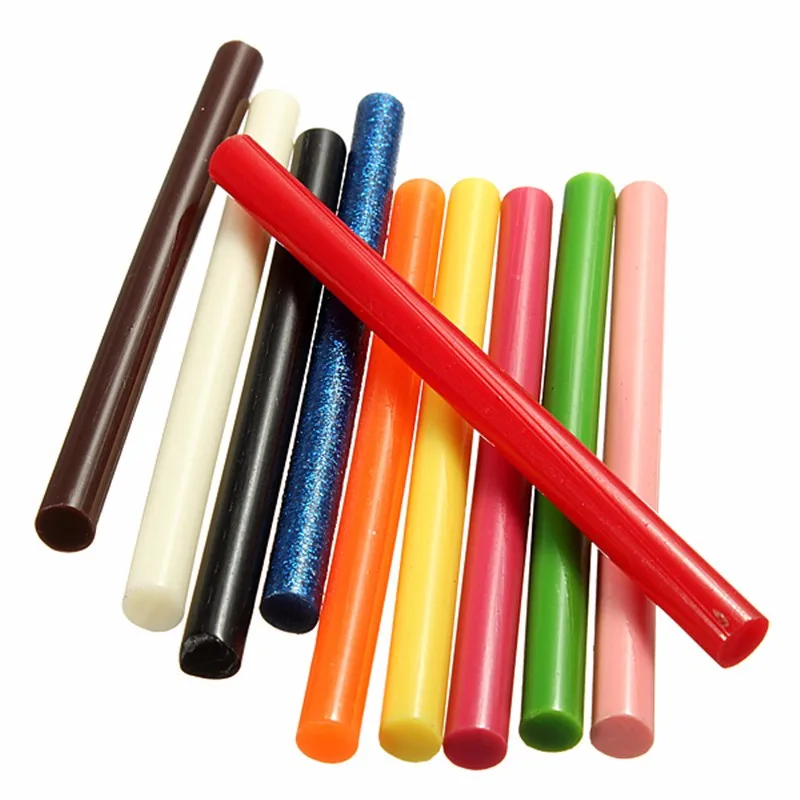 

30Pcs 7mm Color Glue Sticks Hot melt adhesive Translucent Strong Viscosity Rods for Glue Gun Home DIY Industrial Repair