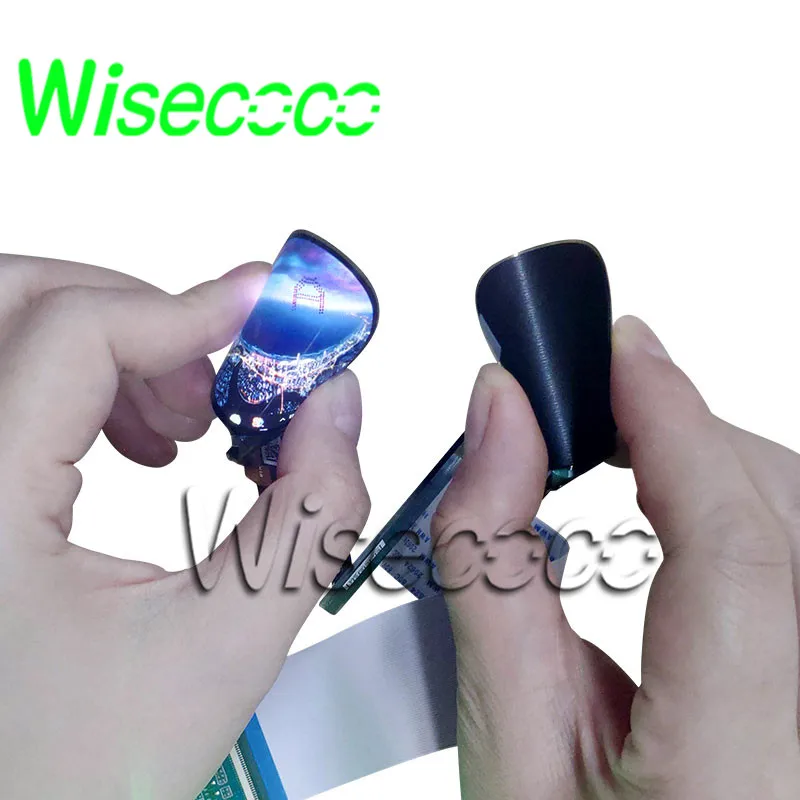 Гибкий oled дисплей wisecoco гибкий рулон 1 39 дюйма двойной Круглый amoled экран 400*400 плата