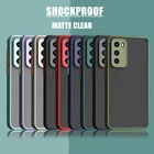 Матовый прозрачный противоударный бронированный чехол для телефона Samsung Galaxy S21 Ultra S20 Plus Note 20 Ultra A21S A50 A51 A71, мягкий чехол