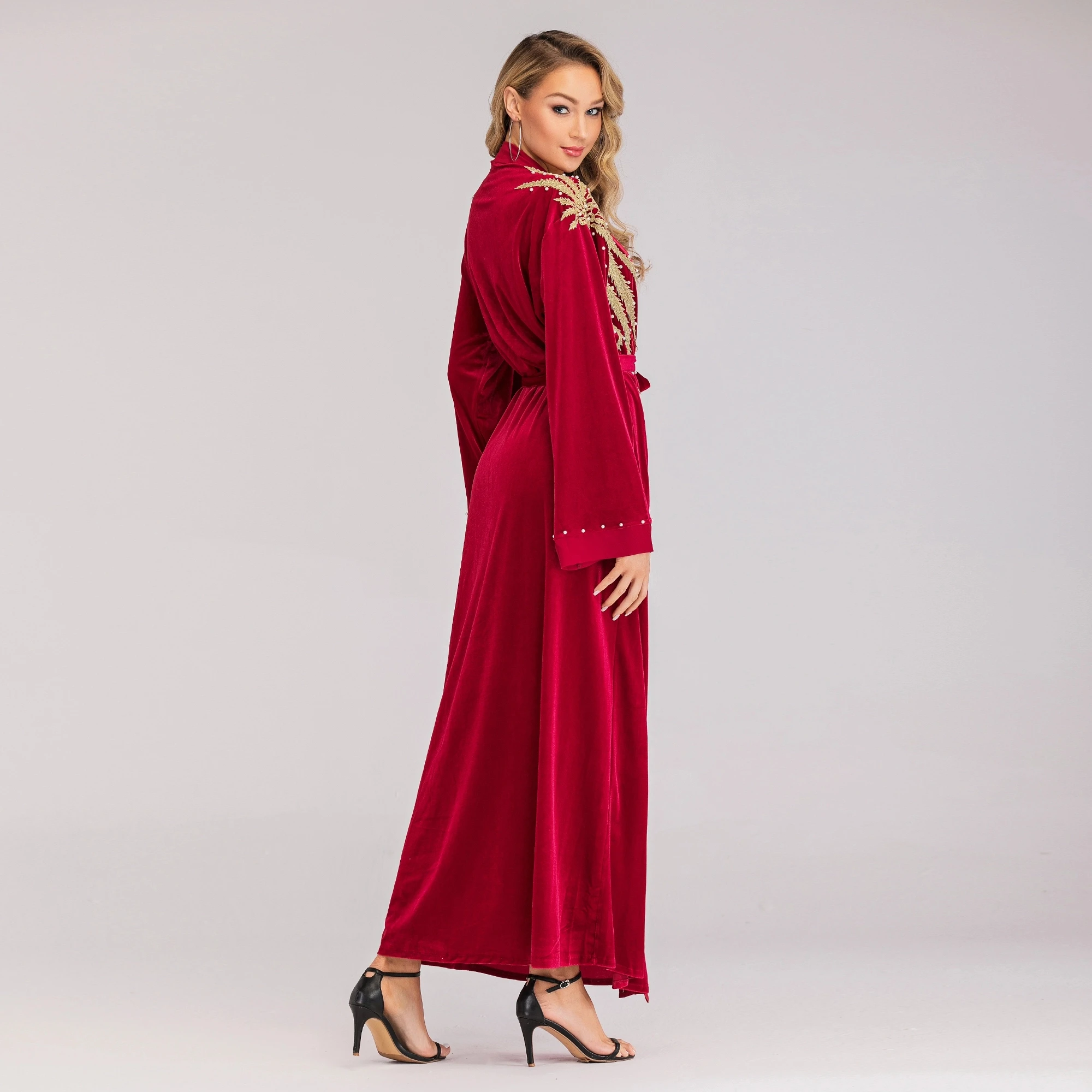 Мусульманские платья Абайи мусульманские в мусульманском стиле рамадане Дубай