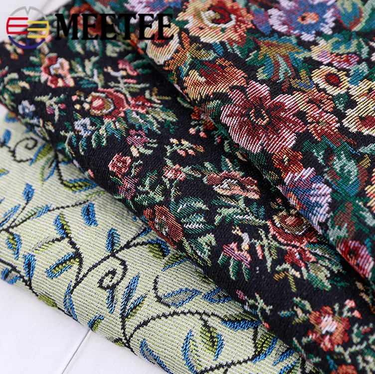 

50cm Meetee 150cm Wide Polyester/cotton Ethnic Yarn-dyed Jacquard Fabric for DIY Clothing HomeTextiles Bags sewing Accessories