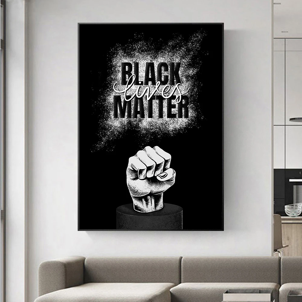 

Black Lives Matter Wall Art Paintings Print on Canvas Posters and Prints Modern Art Canvas Prints Pictures Living Room Decor