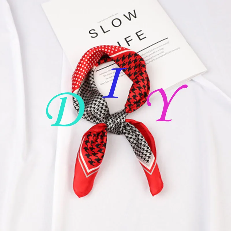

Luxury brand new classic scarf retro fashion silk long scarf ladies fashion packaging packaging printing shawl WJ20098