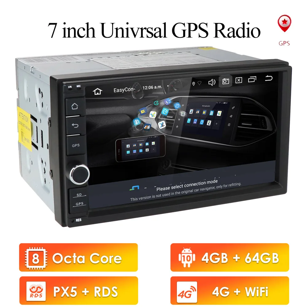 Автомобильная Мультимедийная система на Android 10 0 универсальная стерео с