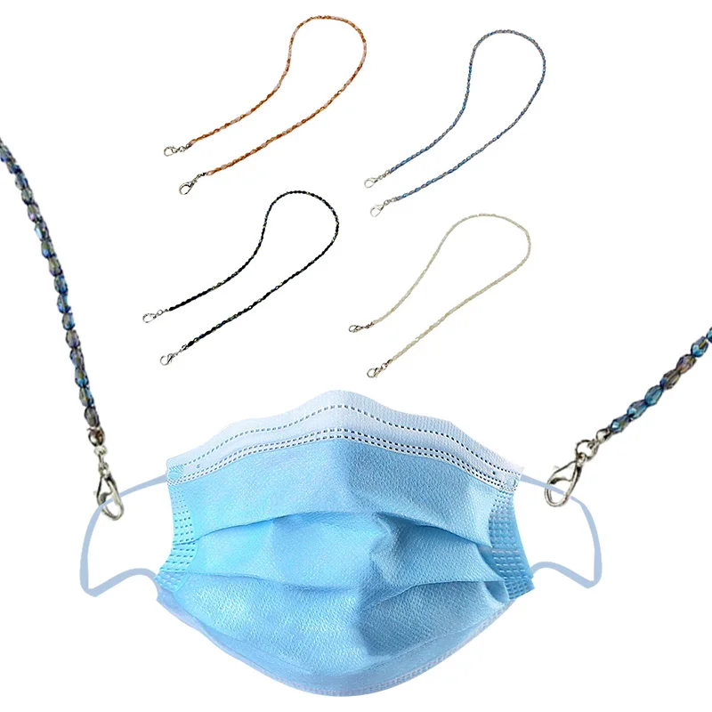Модная подвесная веревочная маска для лица с защитой от потери ремешки цепочка