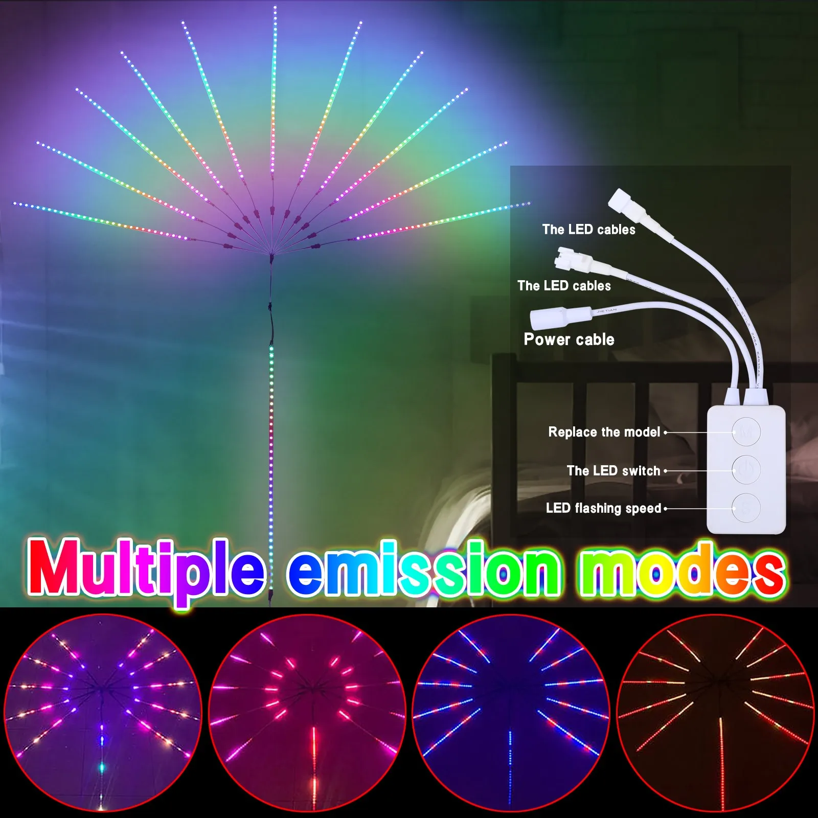 Светодиодный свет с музыкой синхронизации чувствительный Цвет цветная (Rgb)