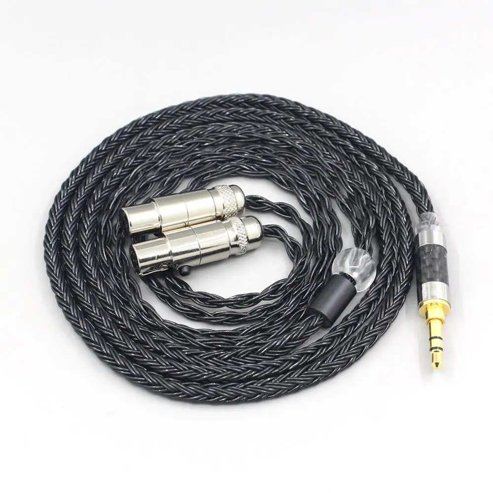 LN007406 16 Core 7N OCC черный плетеный кабель для наушников монолит M1570 за ухо с открытой