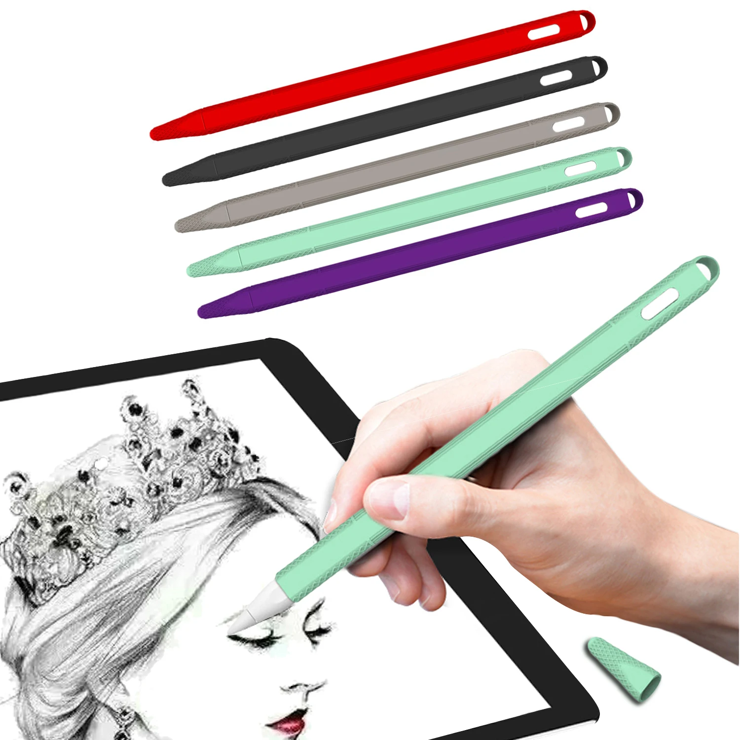Силиконовый защитный чехол для Apple Pencil Ipencil 2 го поколения стилус аксессуары