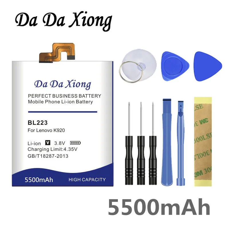 

DaDaXiong 5500mAh BL 223 BL223 Battery For Lenovo Vibe Z2 Pro K920 K80 K80M K7 Bateria