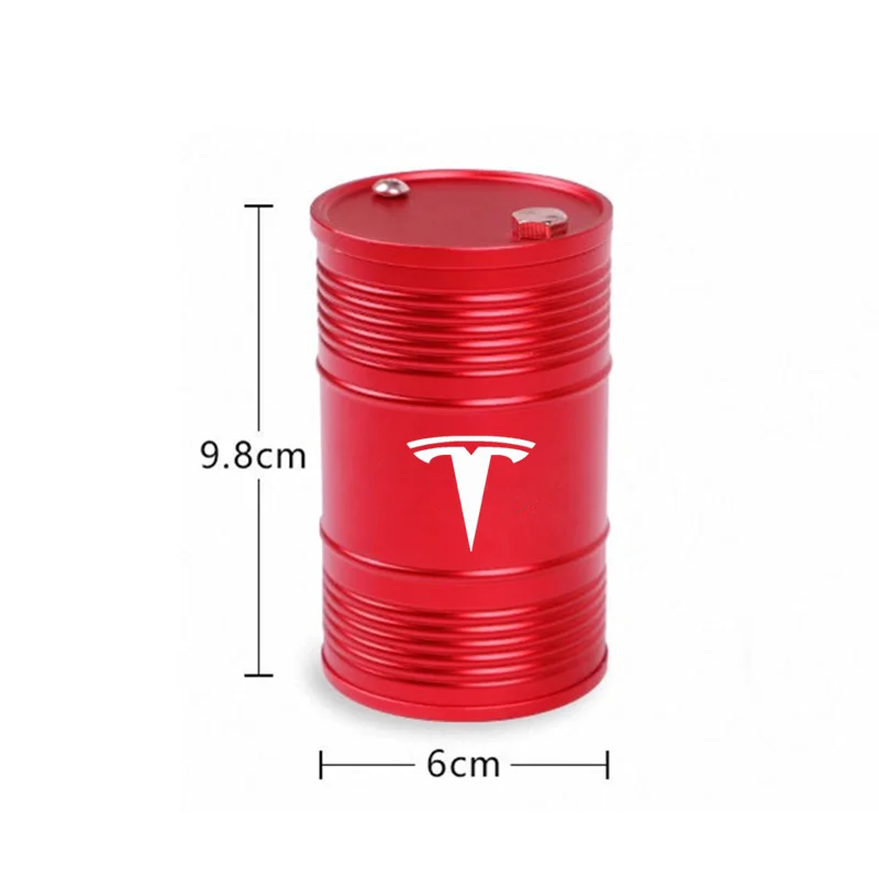 

Aluminum Alloy Car Ashtray with Rotating Lid High Flame Convenient Ash Holder For Tesla Model 3 Model X Model S Model Y