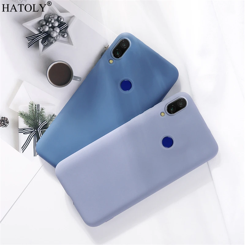 

For Xiaomi Redmi Note 7 Case Cover Liquid Silicone Shockproof Bumper Soft Phone Back Cover Redmi Note 7 Case For Redmi Note 7