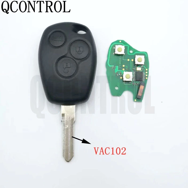QCONTROL Автомобильный Дистанционный ключ для Renault Megane Modus Clio Kangoo Logan Sandero Duster PCF7946/PCF7947|