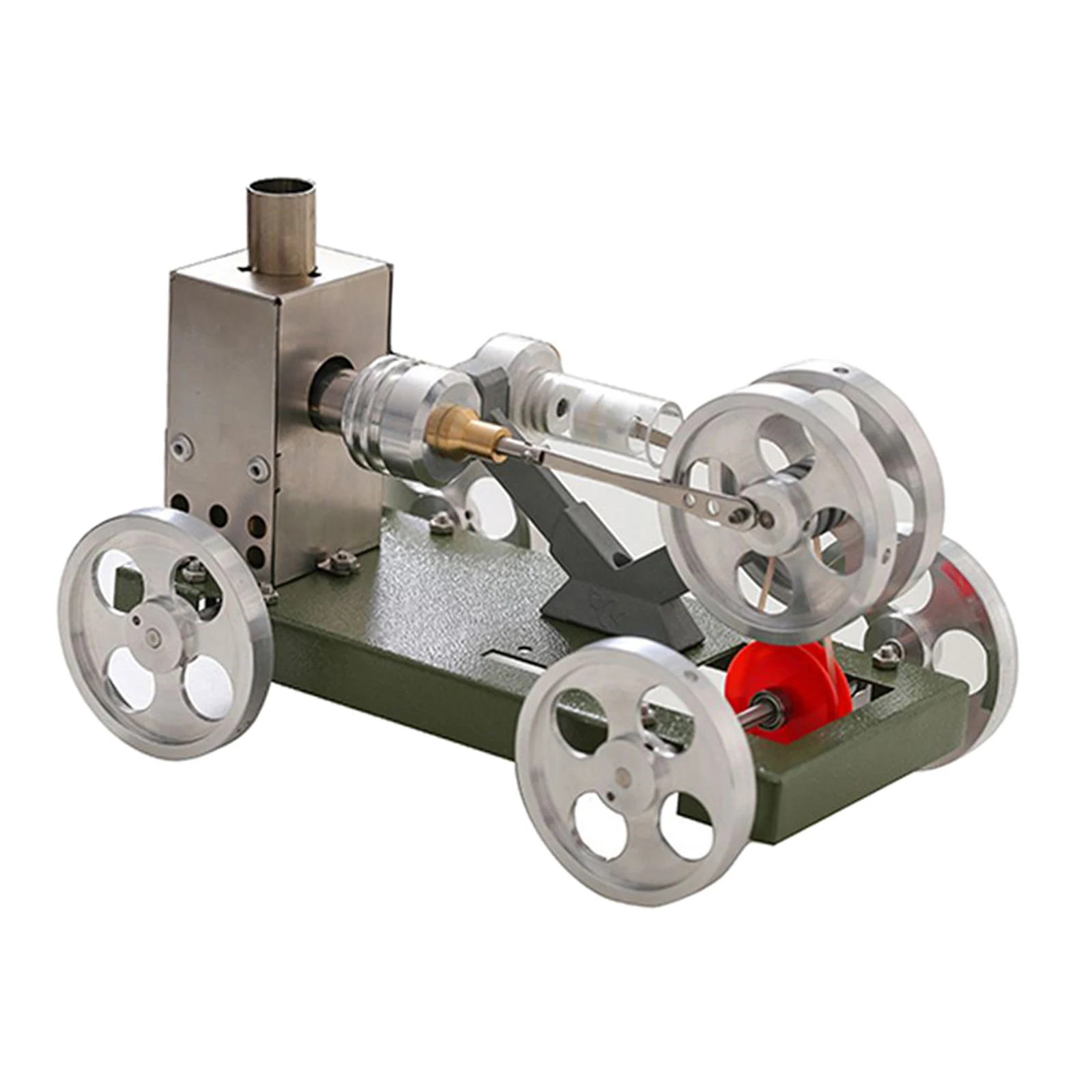 

Mini Hot Air Stirling Engine Motor Car Model Educational Toy Car Kits for Kids